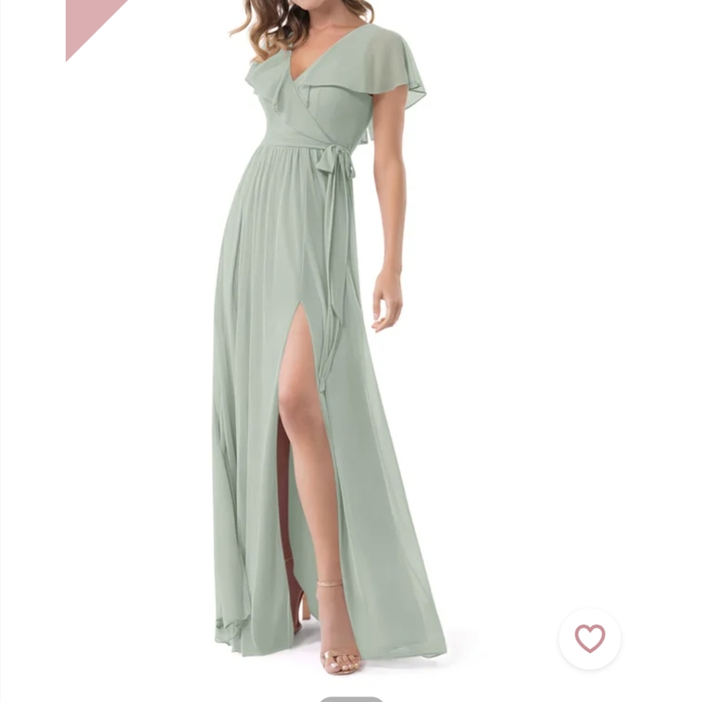 Azazie Bridesmaid Jael Dress in Silver